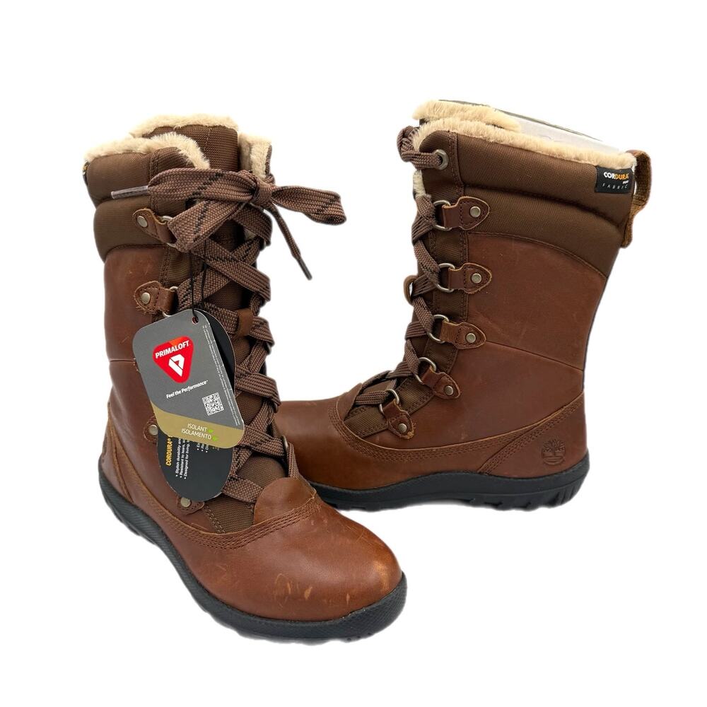 Timberland NWT Women's Mount Hope Mid Leather Lined Insulated Waterproof Boots